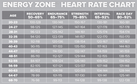 Cardio - Warrior Teams Members - energy_zone_chart